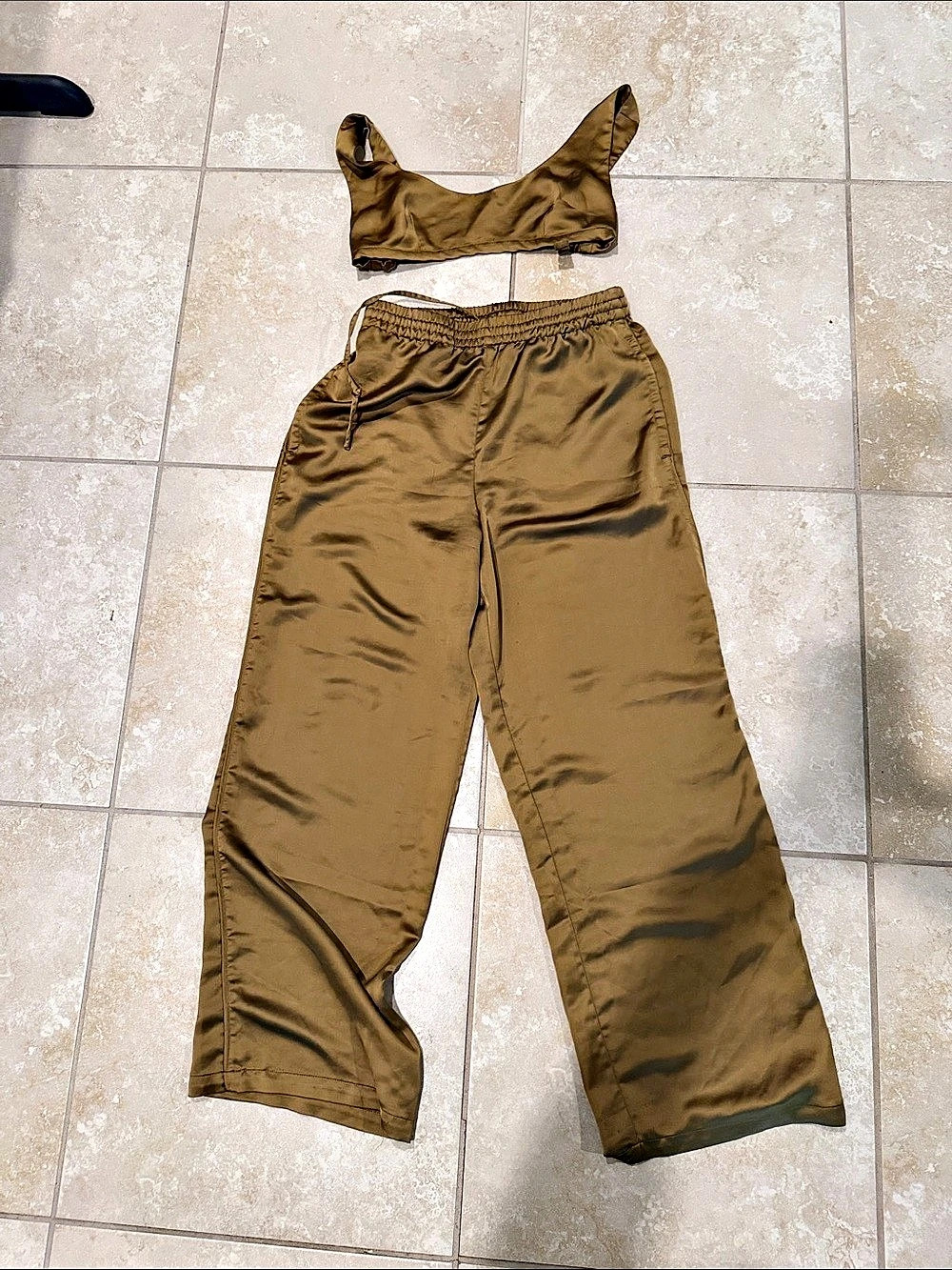 SKIMS Brown Two-Piece Swim Set
